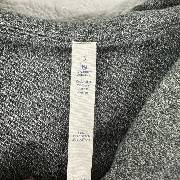 Lululemon Wrap Up Jacket Heathered Speckled Black SZ 6 - Picture 2 of 6